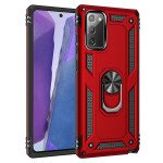 Wholesale Samsung Galaxy Note 20 Tech Armor Ring Grip Case with Metal Plate (Red)